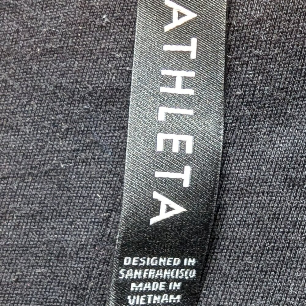 ATHLETA Willow Fleece Sherpa Jacket Women's S Small Black Fuzzy Bomber 599478 - Picture 11 of 16